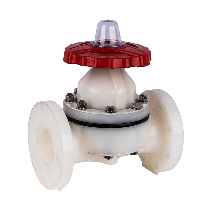 PVDF G41F-10F Flange Type Diaphragm Valve DN15-300 GB Standard