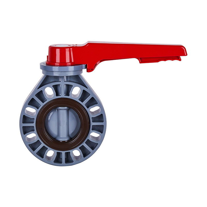 PVC-C D71X-10V Griff-Absperrklappe DN15-200 15A-200A JIS-Standard