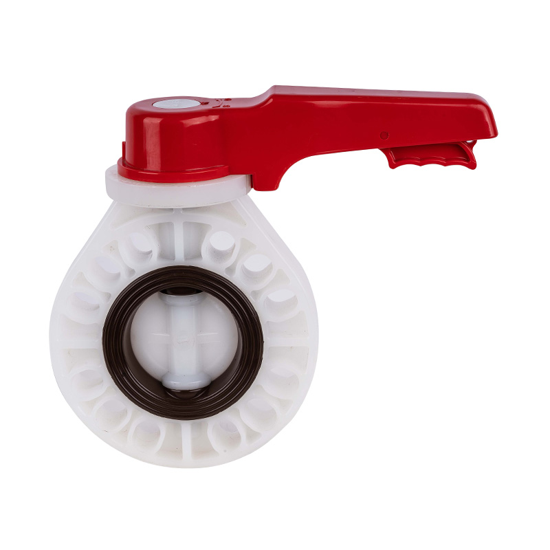 PVDF D71X-10F Absperrklappe mit Griff DN15-200 GB Standard
