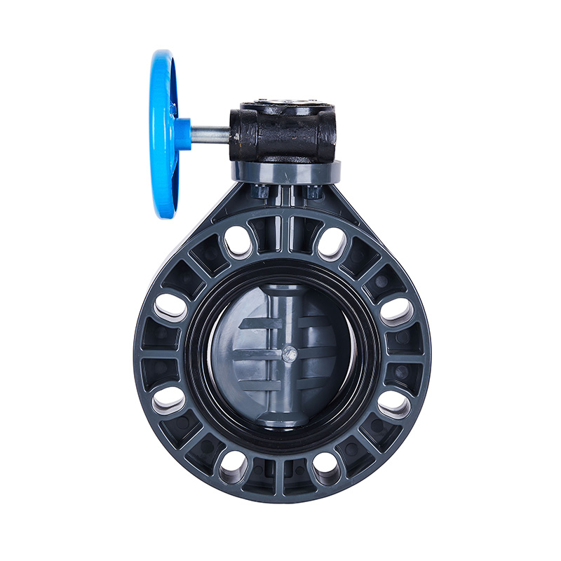 PVC-U D371X-10U Schneckengetriebe-Absperrklappe DN40-1000 40A-1000A JIS-Standard
