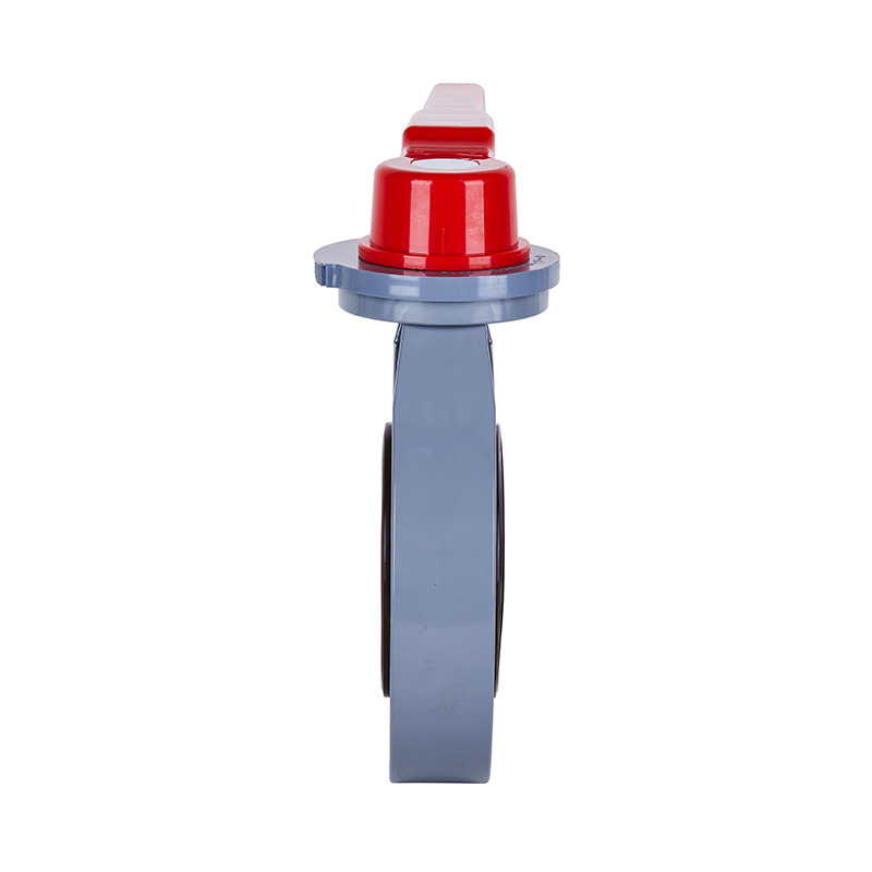 PVC-C D71X-10V Griff-Absperrklappe DN15-200 15A-200A JIS-Standard
