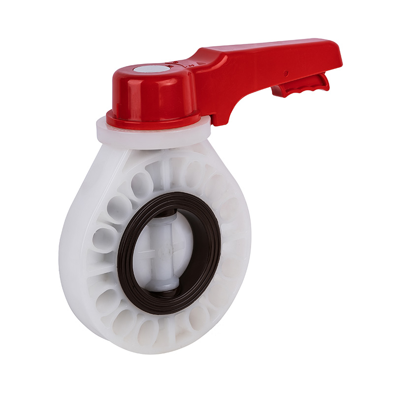 PVDF D71X-10F Absperrklappe mit Griff DN15-200 GB Standard