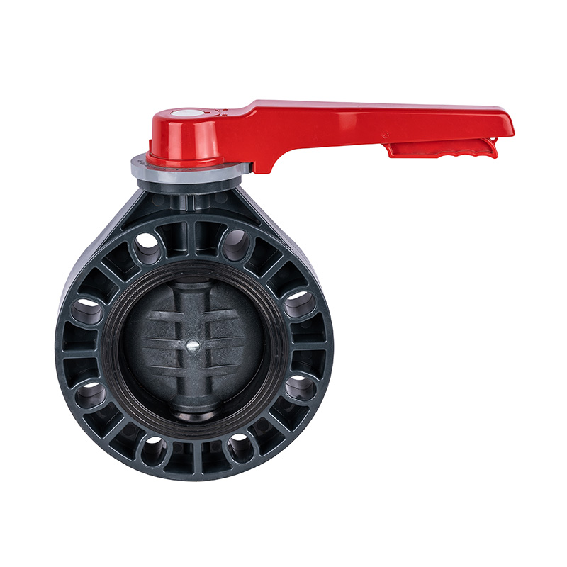 PVC-U D71X-10U Griff-Absperrklappe DN15-200 15A-200A JIS-Standard