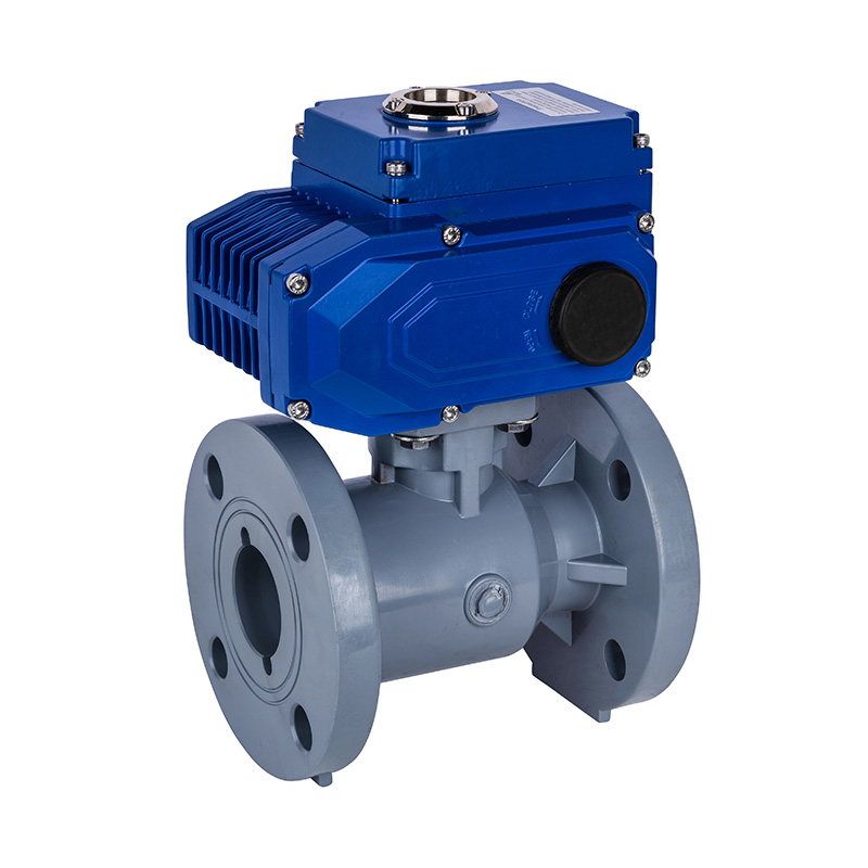 PVC-C D941F-10V Elektroflansch-Kugelhahn DN15-300 GB Standard