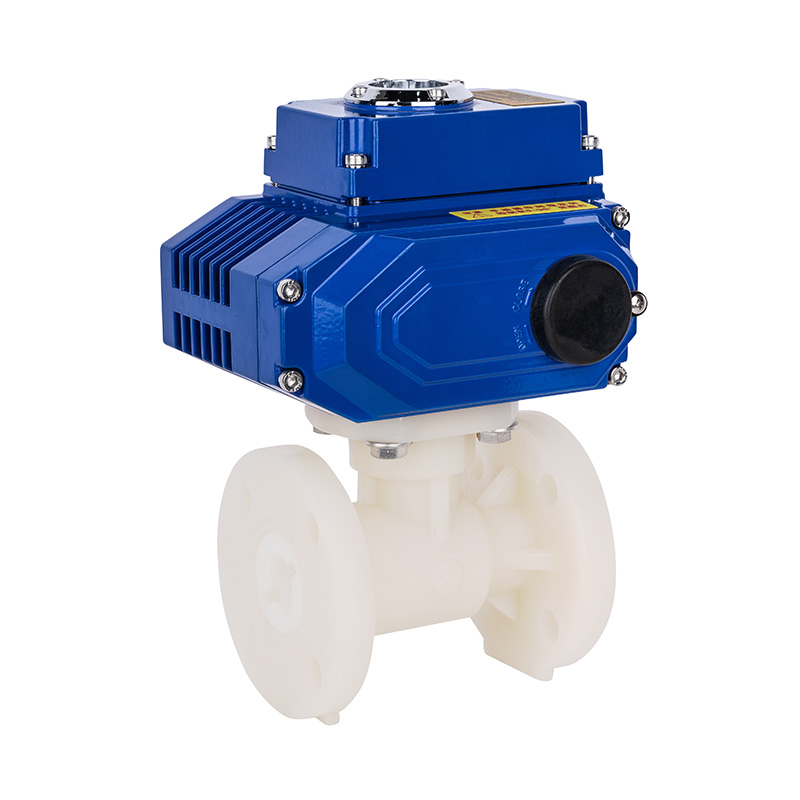 PVDF D941F-10F Elektrischer Flanschkugelhahn DN15-300 GB Standard
